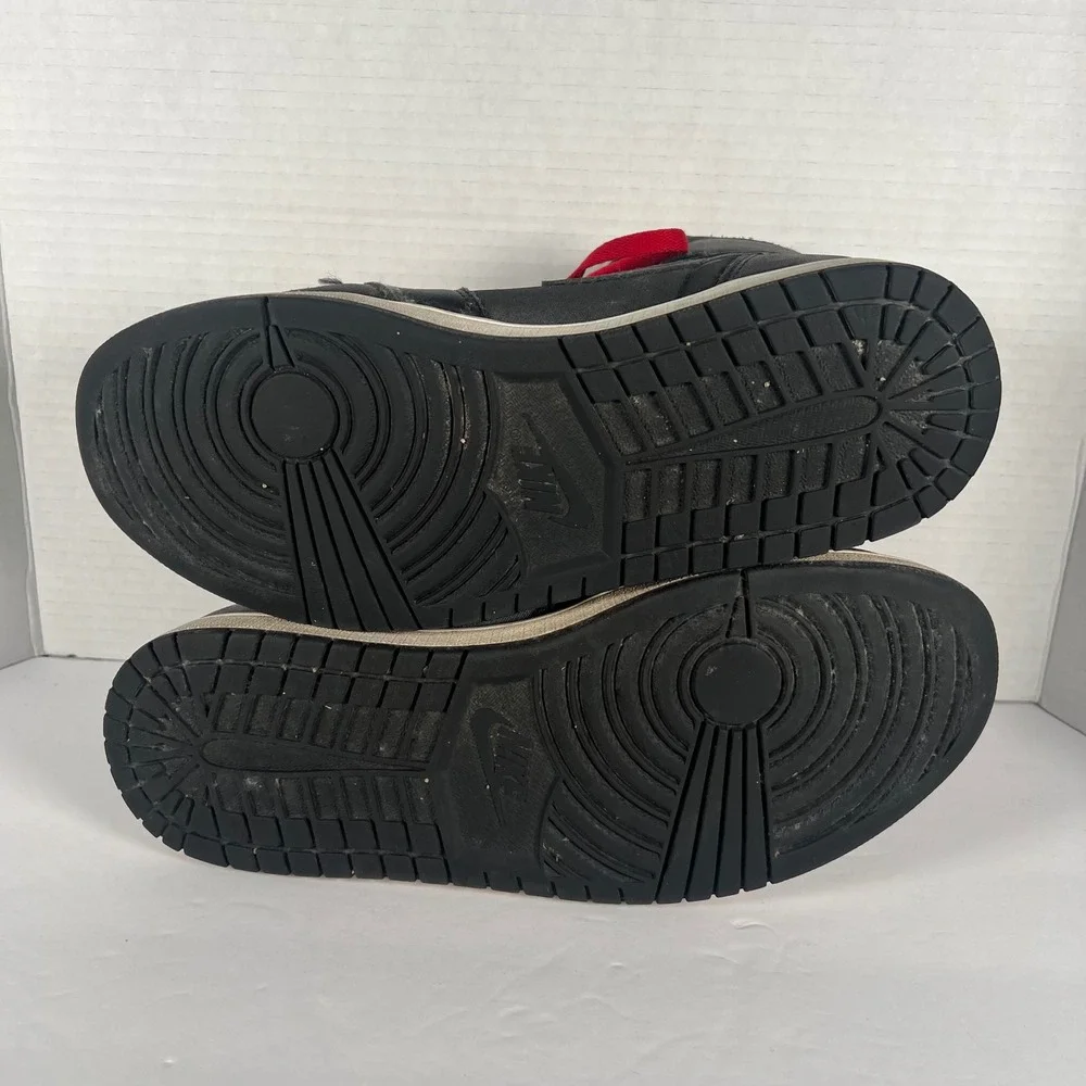 Nike Air Jordan 1 Retro‎ High OG Black Satin Gym Red 555088-060 Mens Size 11.5